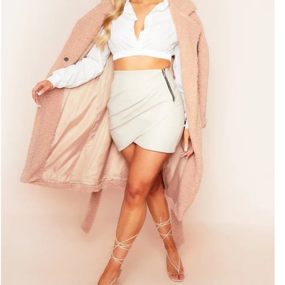 NWT MissyEmpire White Long Sleeve Crop Top - Picture 8 of 8